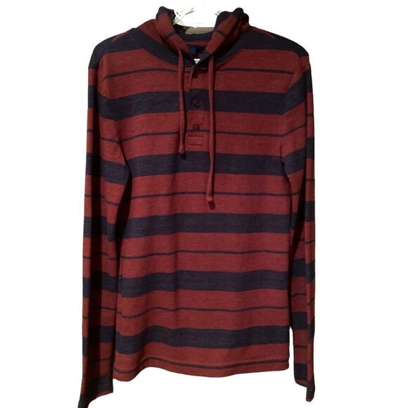 Aeropostale Ling Sleeve Thermal Hooded Henley Size Small - Picture 1 of 9